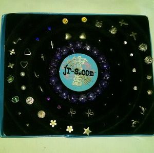 Beautiful multi earring sets bracelet